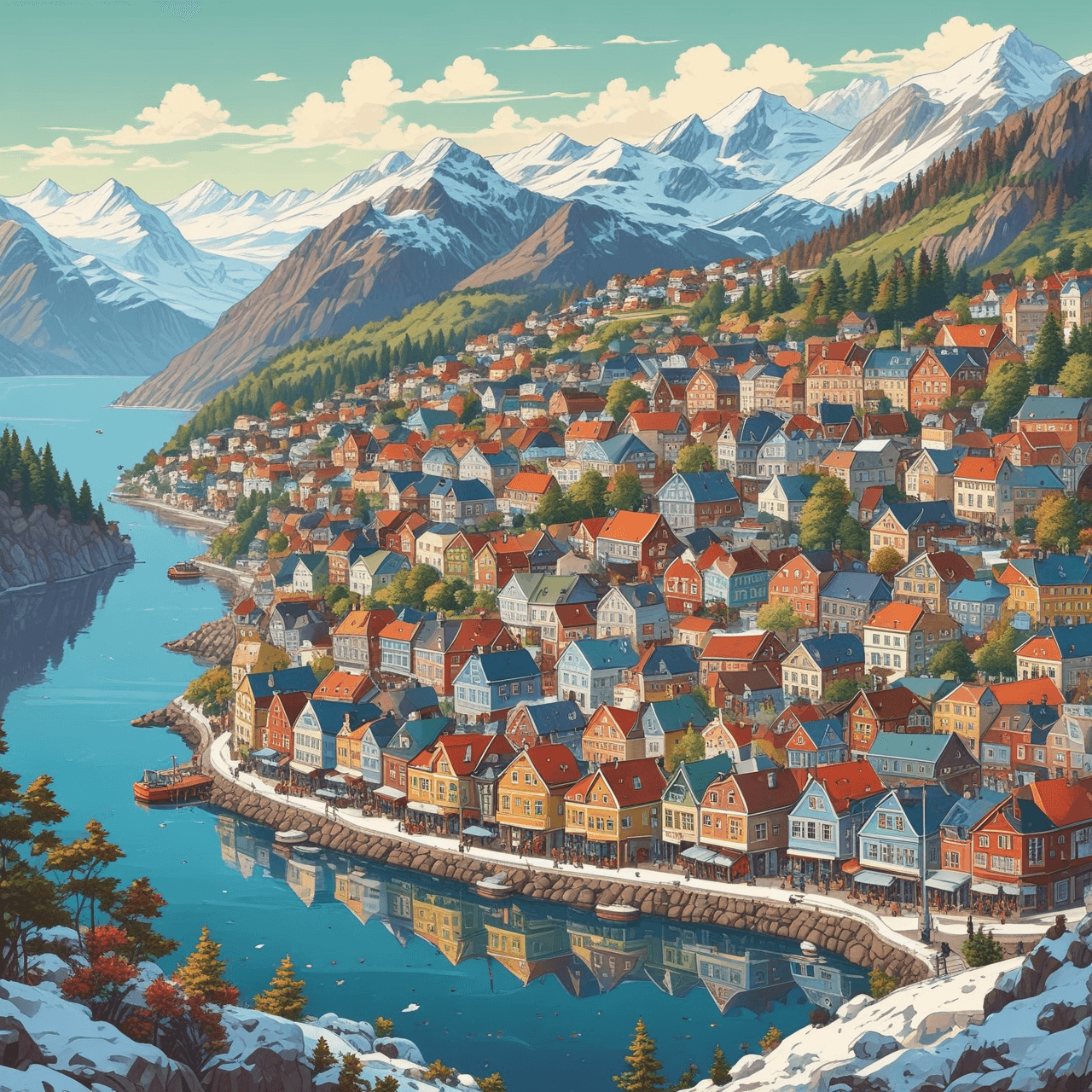 Norway City Run game banner