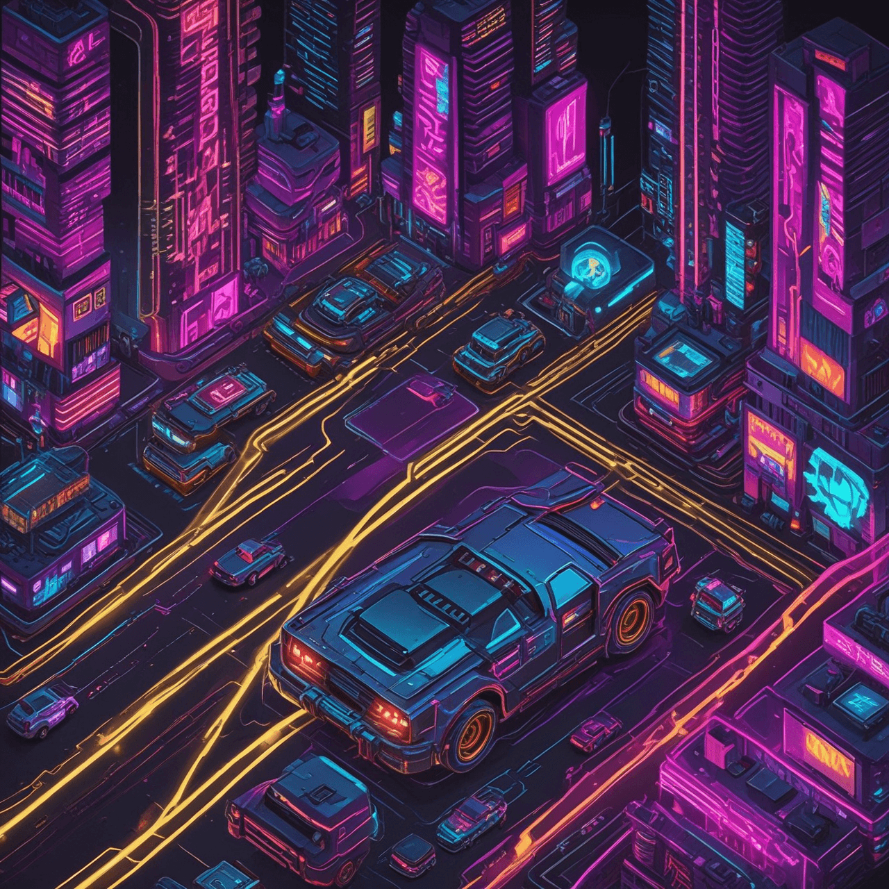 Neon Dharma Race game banner