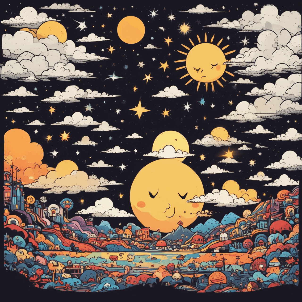 Sun & Moon Cloud Hop game banner