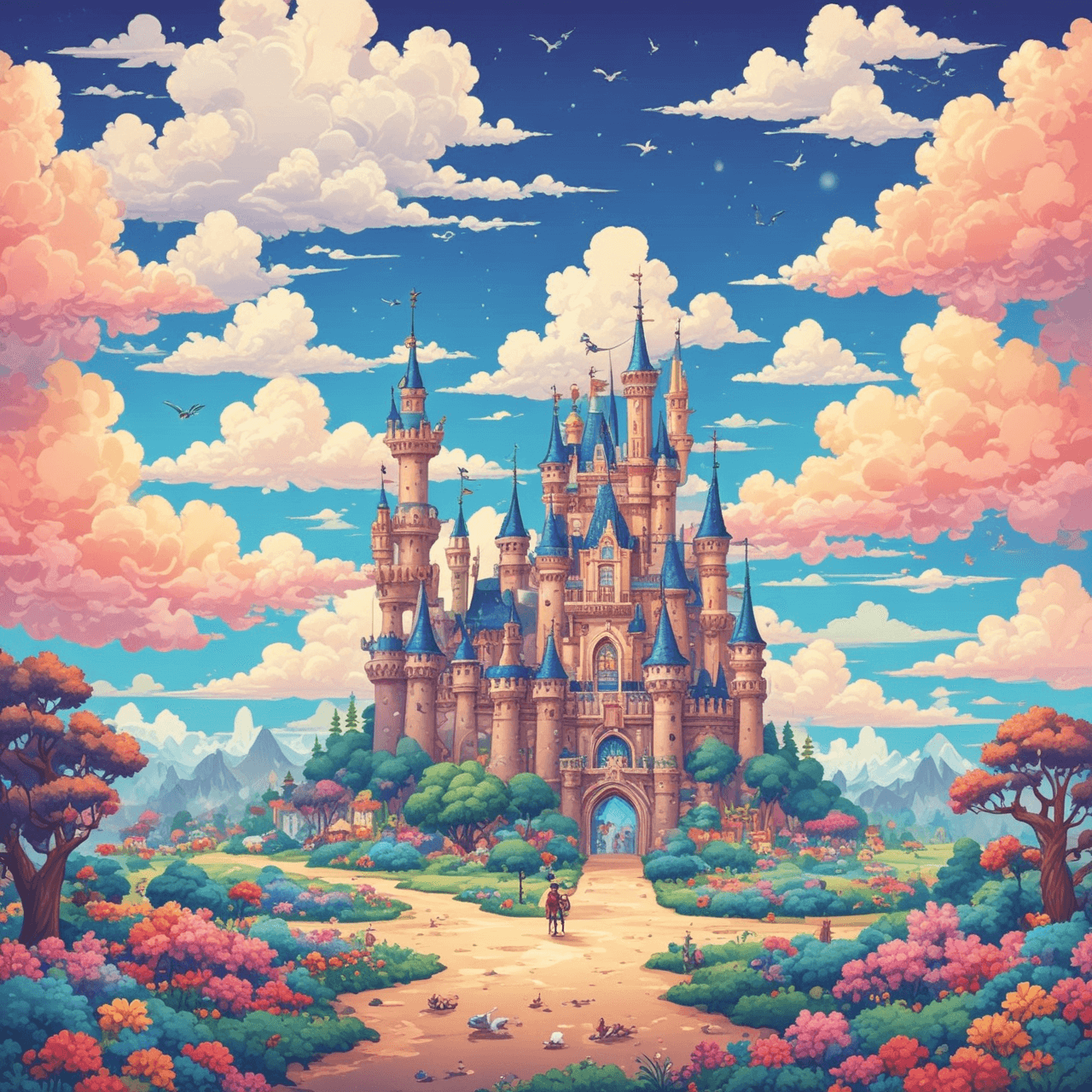 Magic Kingdom Cloud Climb game banner