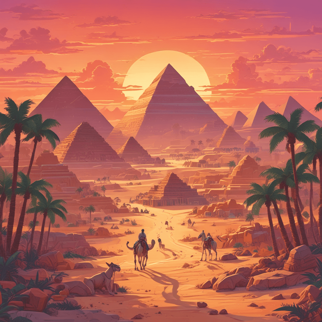 Pharaoh's Chariot Race game banner