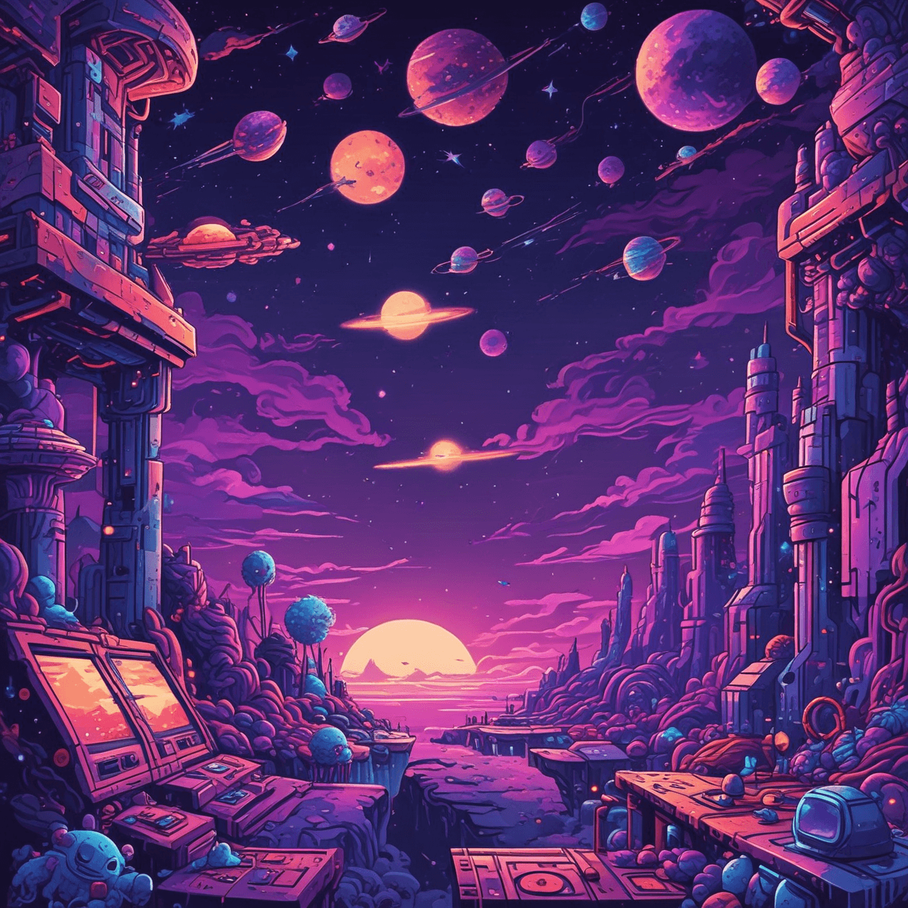 Cosmic Quiz Runner game banner