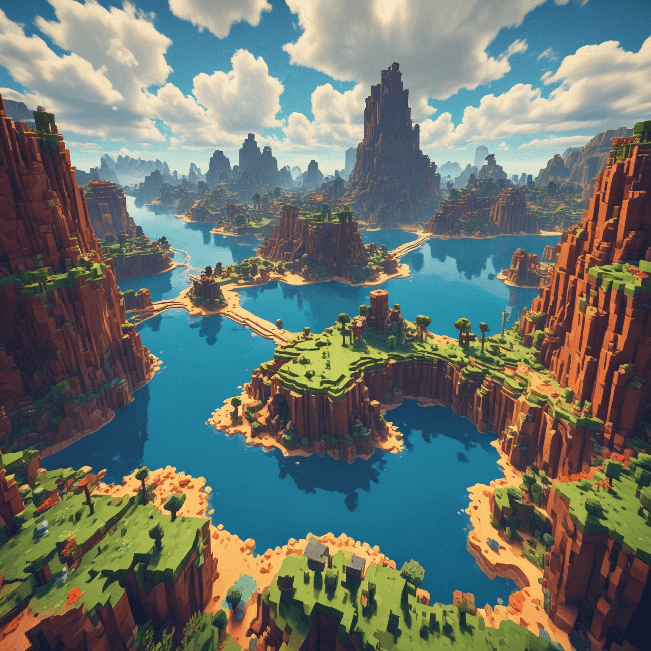 Puente de División en Minecraft game banner