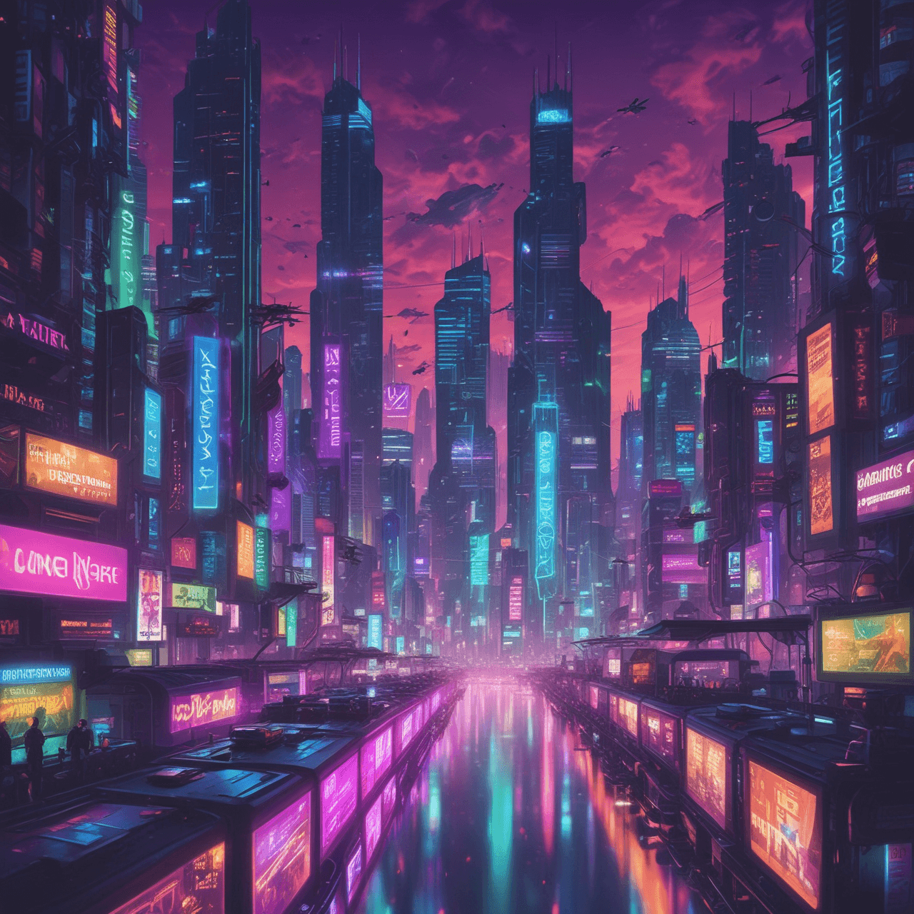 Cyberpunk Essay Run game banner