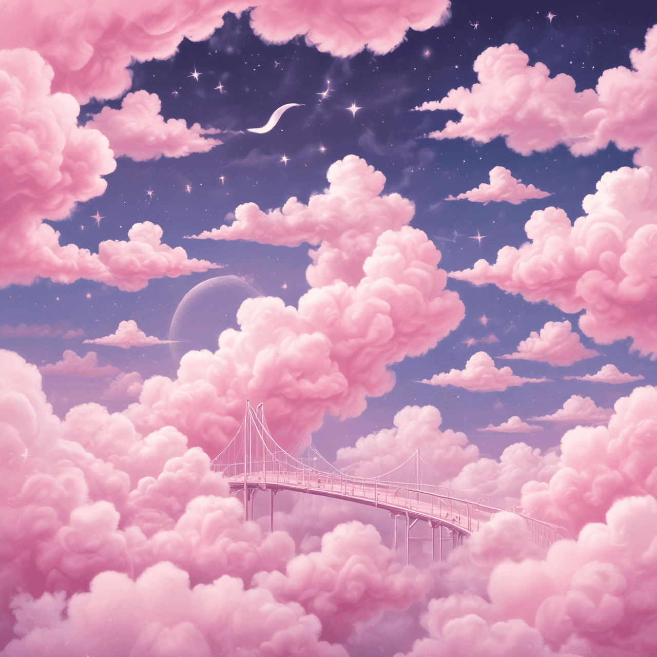 Pink Cloud Times Table Bridge game banner