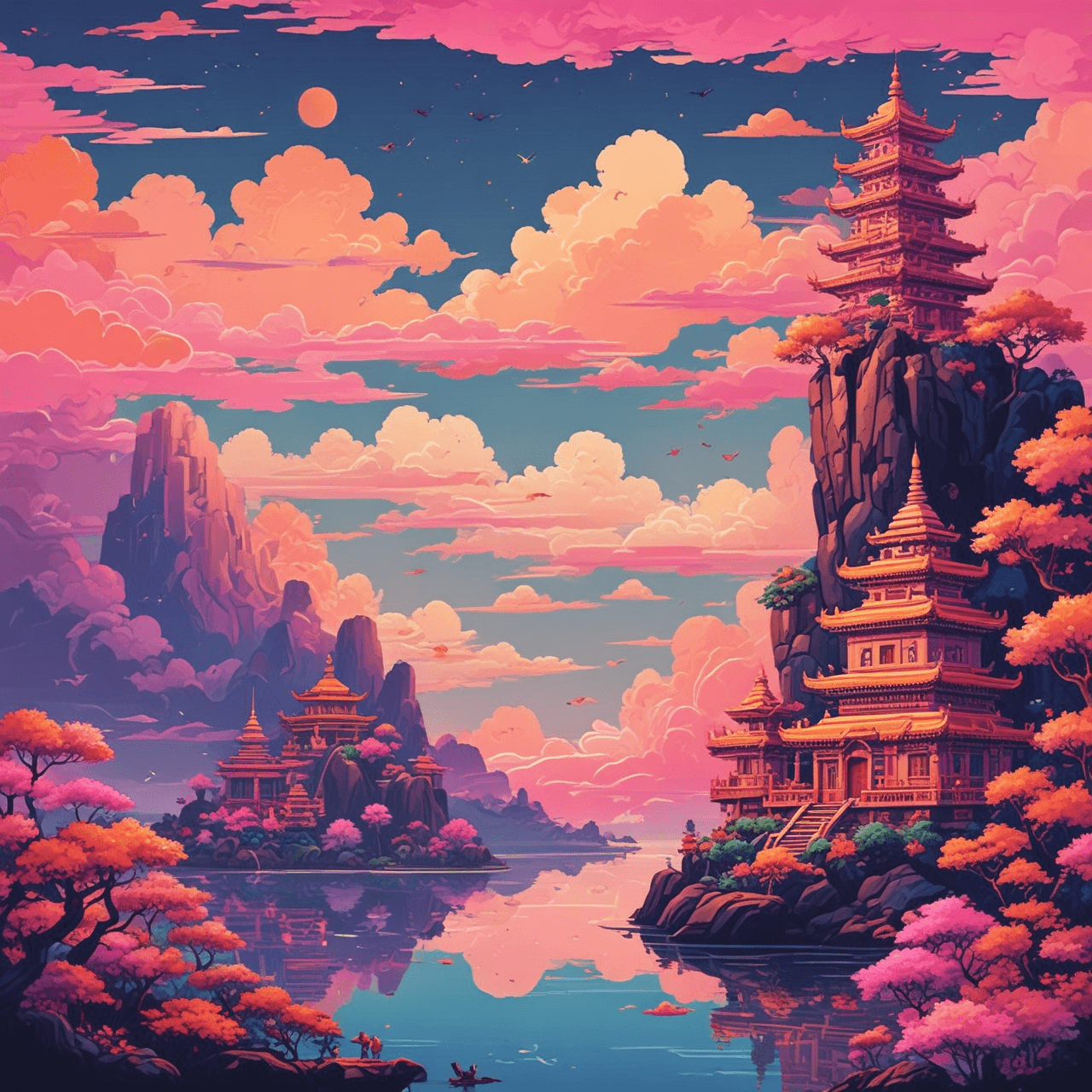 Cloud Bridge: Buddhism och hinduism game banner