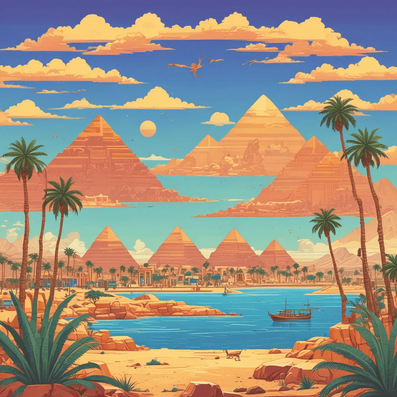 Pharaoh's Quiz Flight game banner