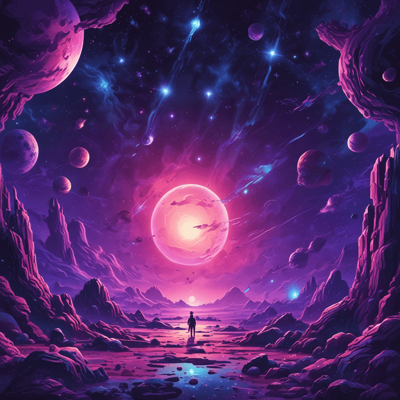 Galactic Math Runner game banner