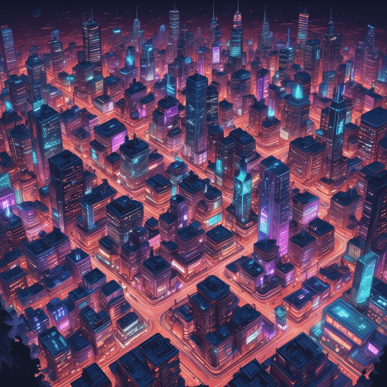 Neon Mammal Matrix game banner