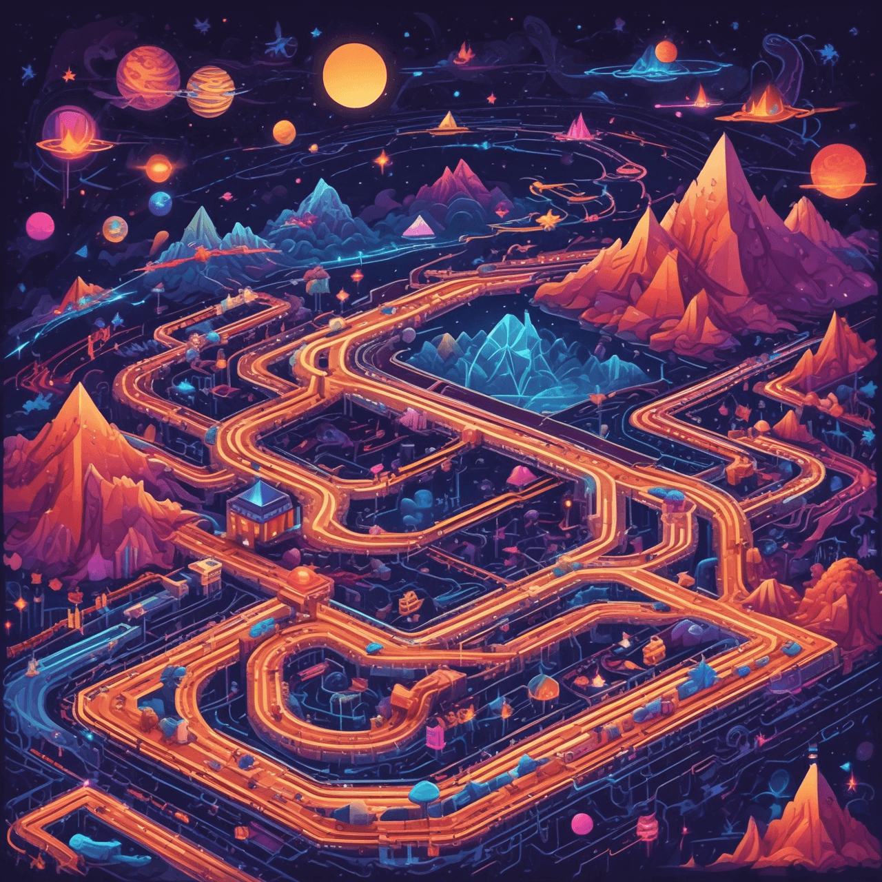 Algebraic Ascent Race game banner