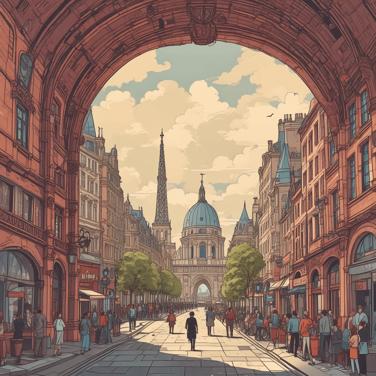 Paris Monumenten-Rennen game banner