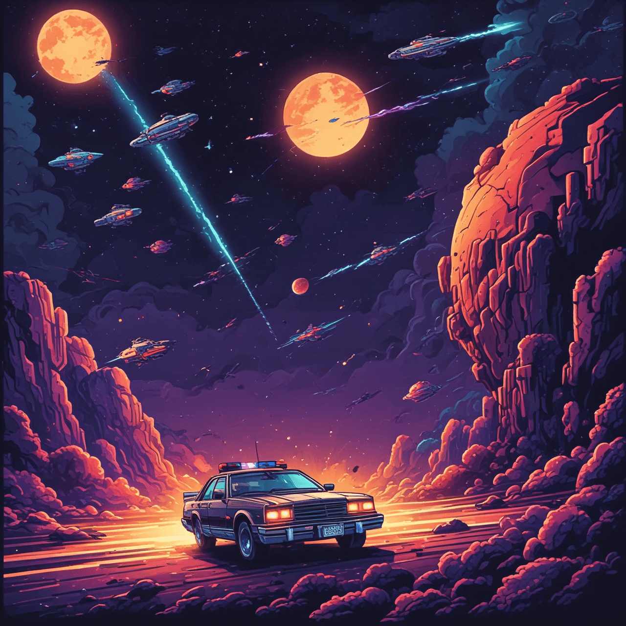 Traffic Stop Space Chase game banner
