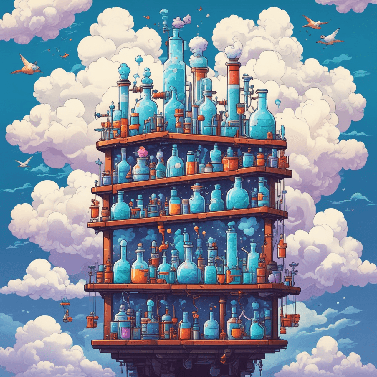 Science Cloud Hop game banner