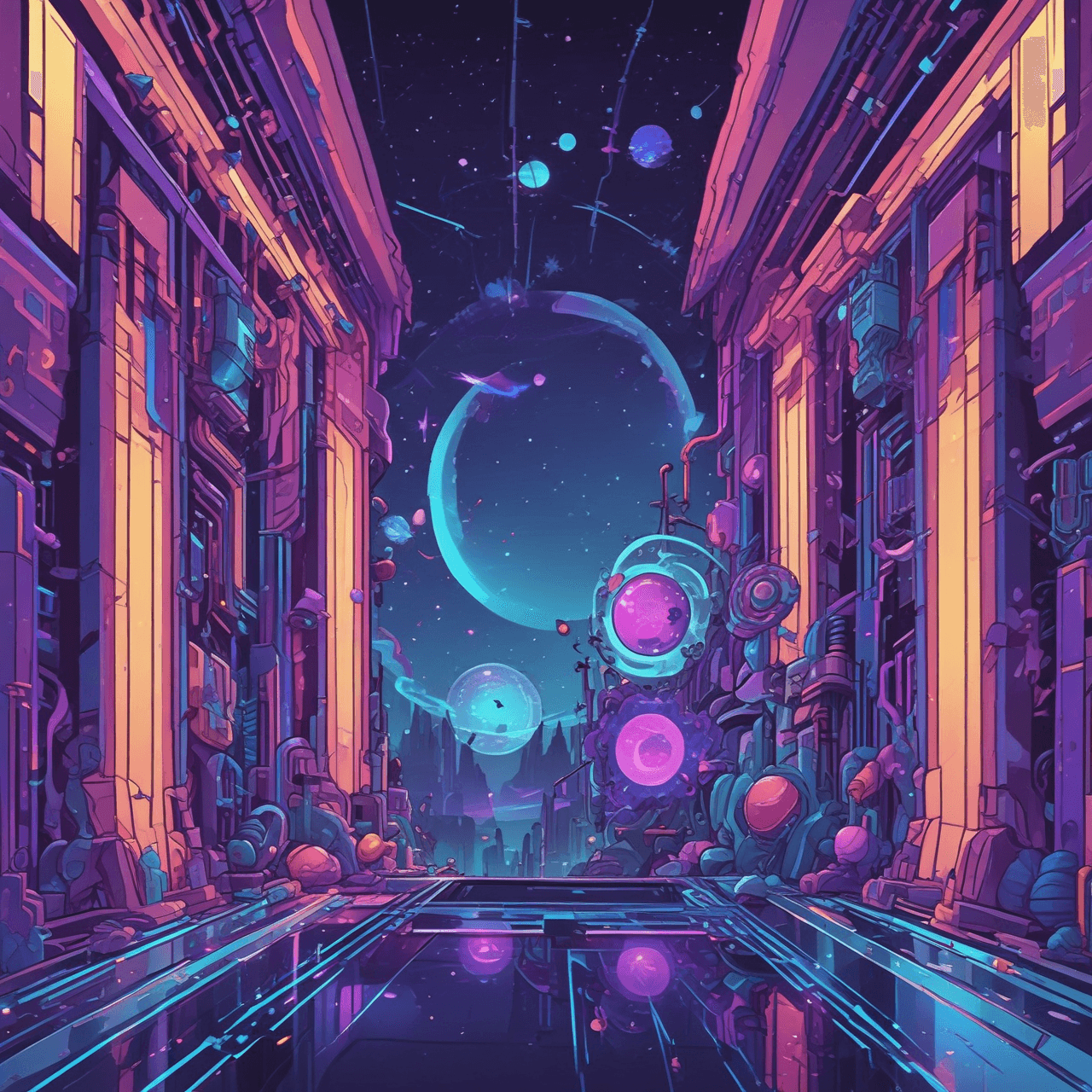 Franse Ruimtequiz game banner