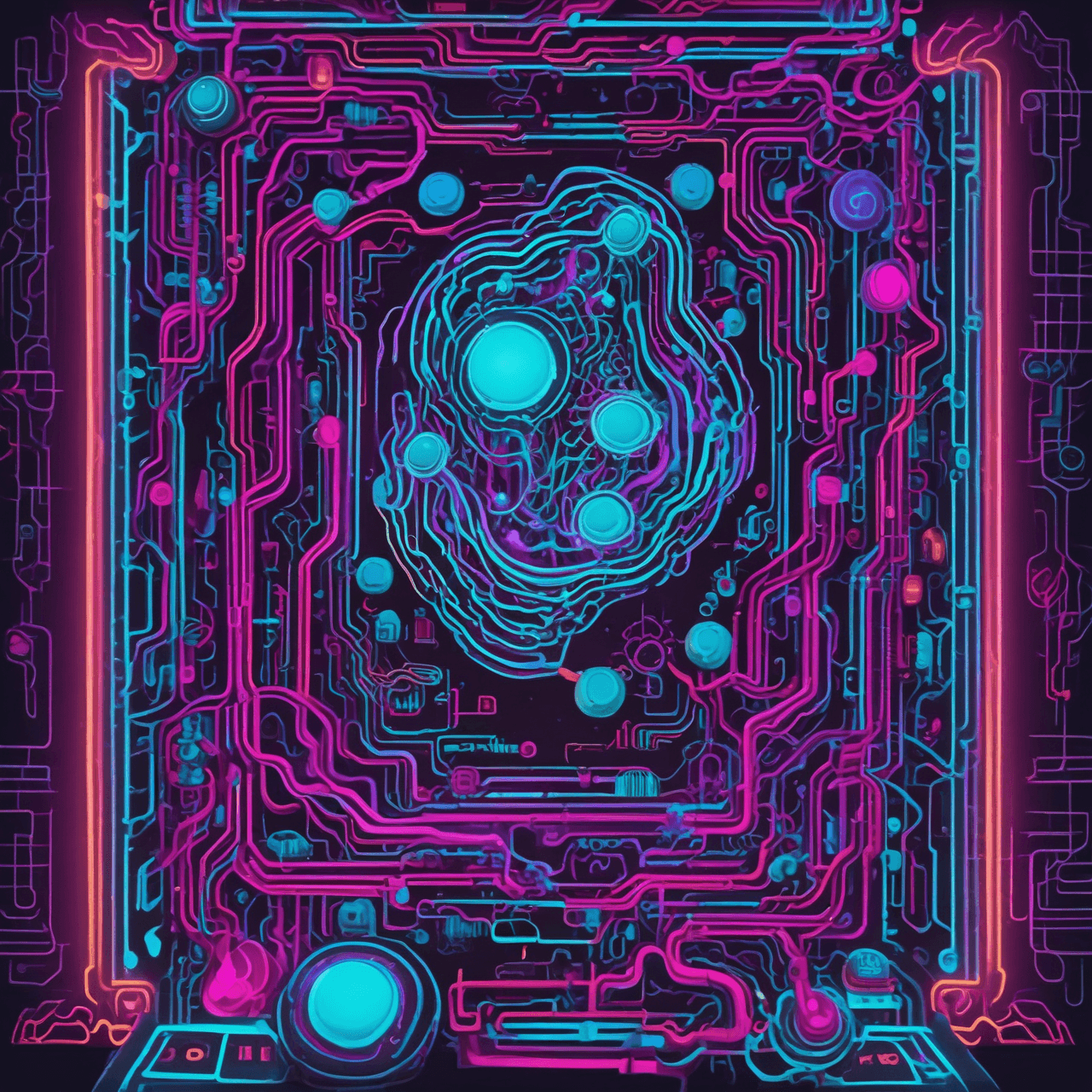 Neon Cell Runner game banner