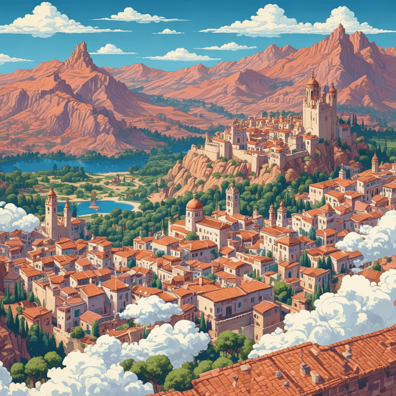 Spanish Cloud Quiz game banner