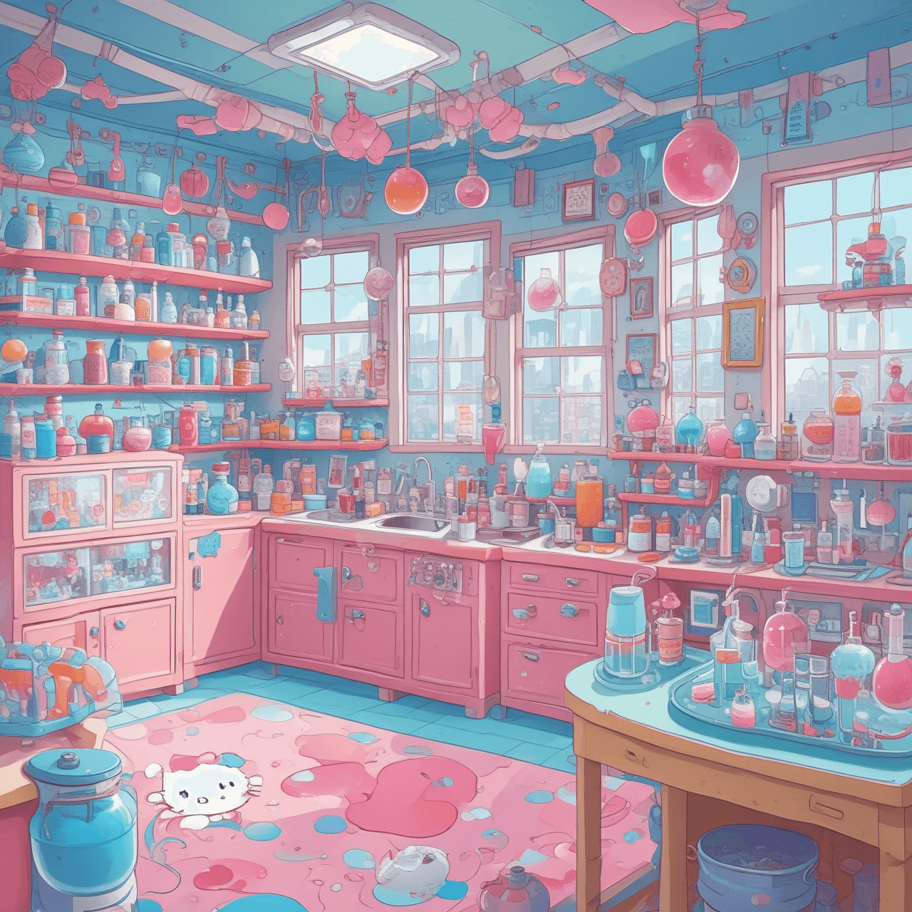 Hello Kitty's Science Tutor game banner