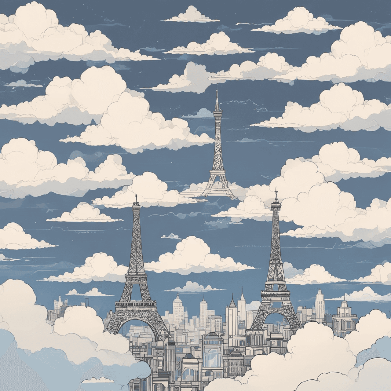 French Participle Skyway game banner