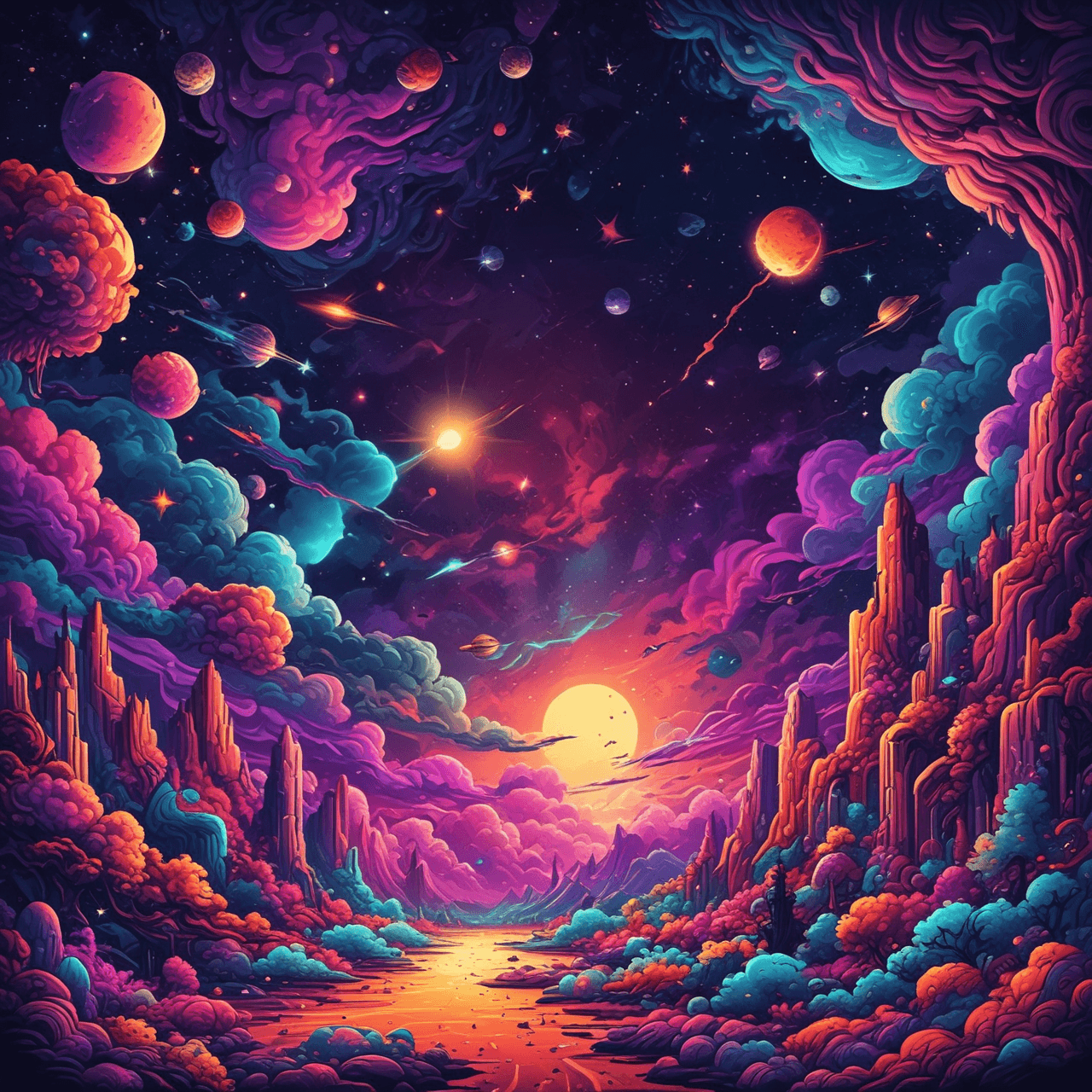 Cosmic Quiz Run game banner