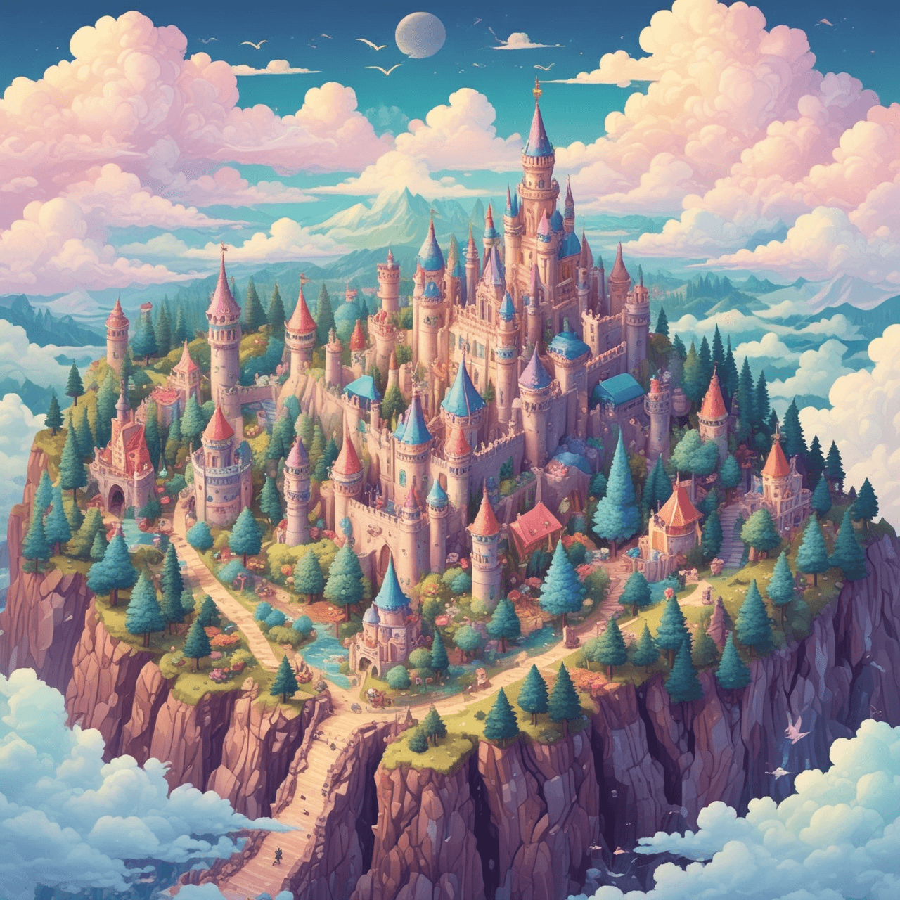 Enchanted Cloud Bridge game banner