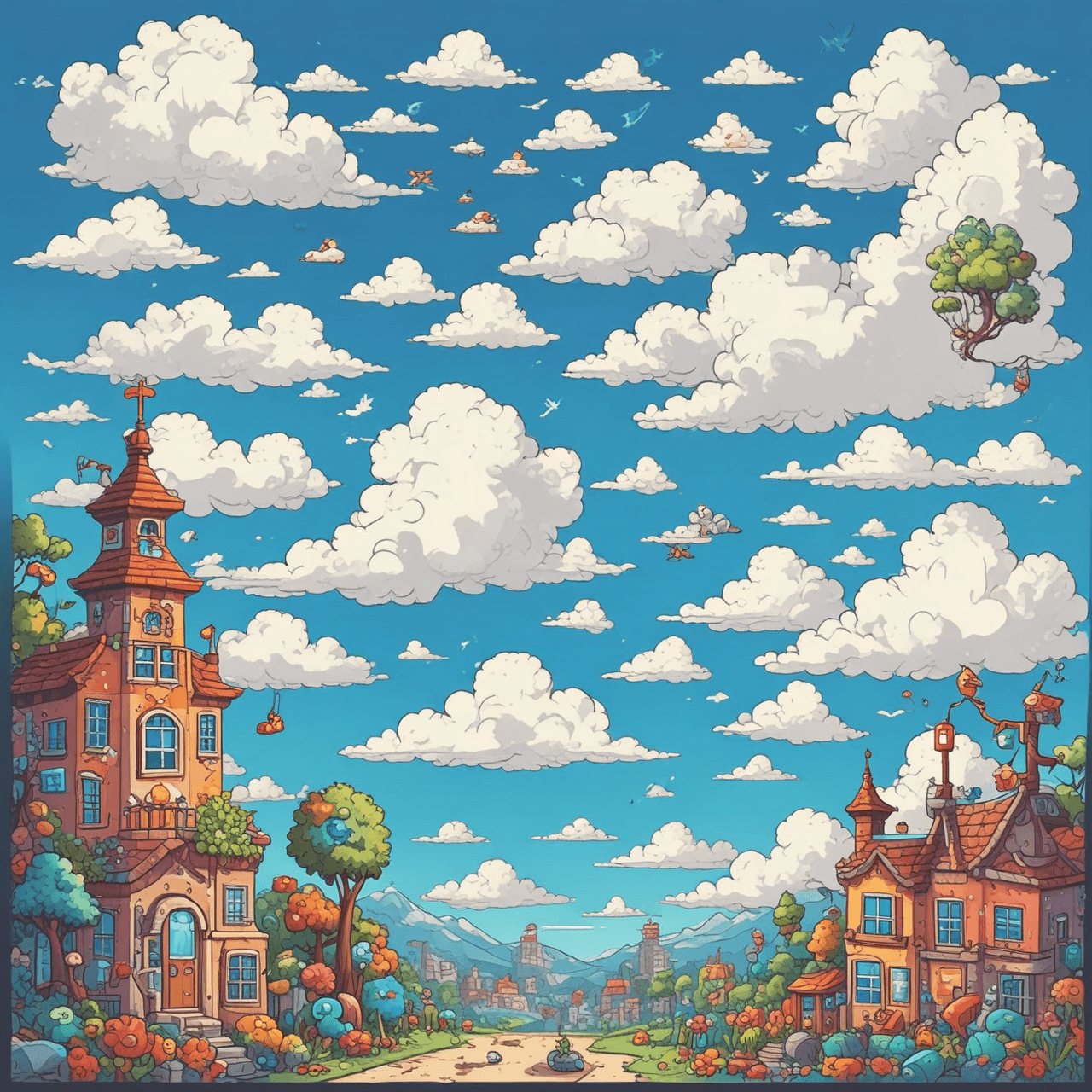 Number Cloud Jump! game banner