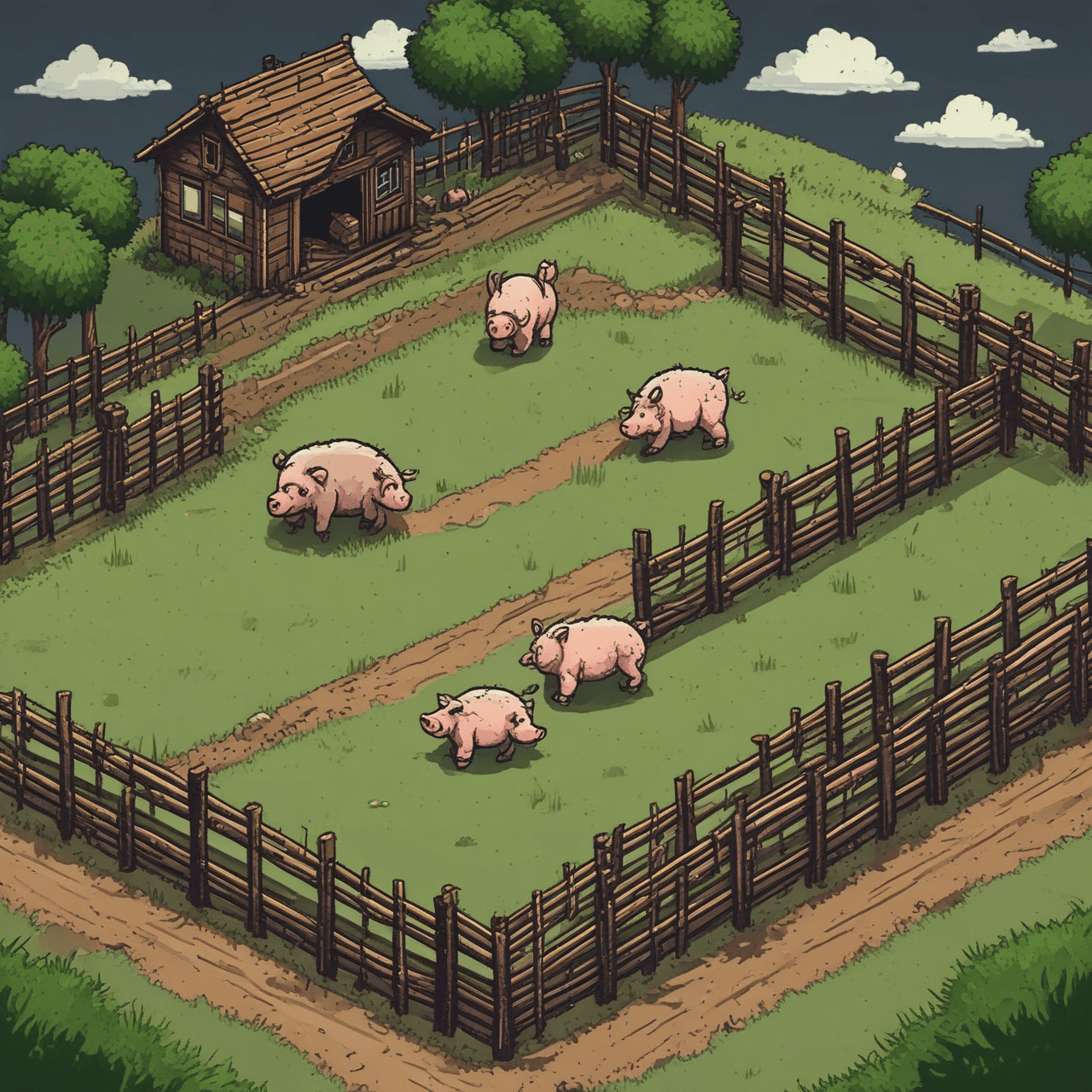 Свиная Гонка: Избегай Канибализма! game banner