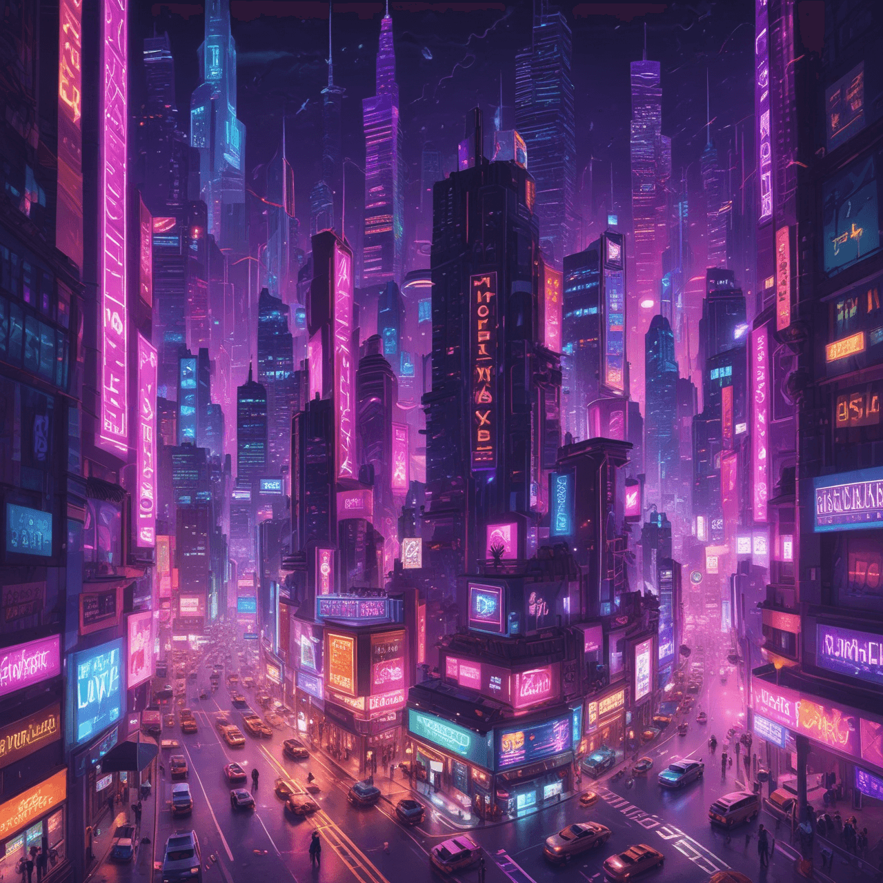 Neon Word Dash game banner