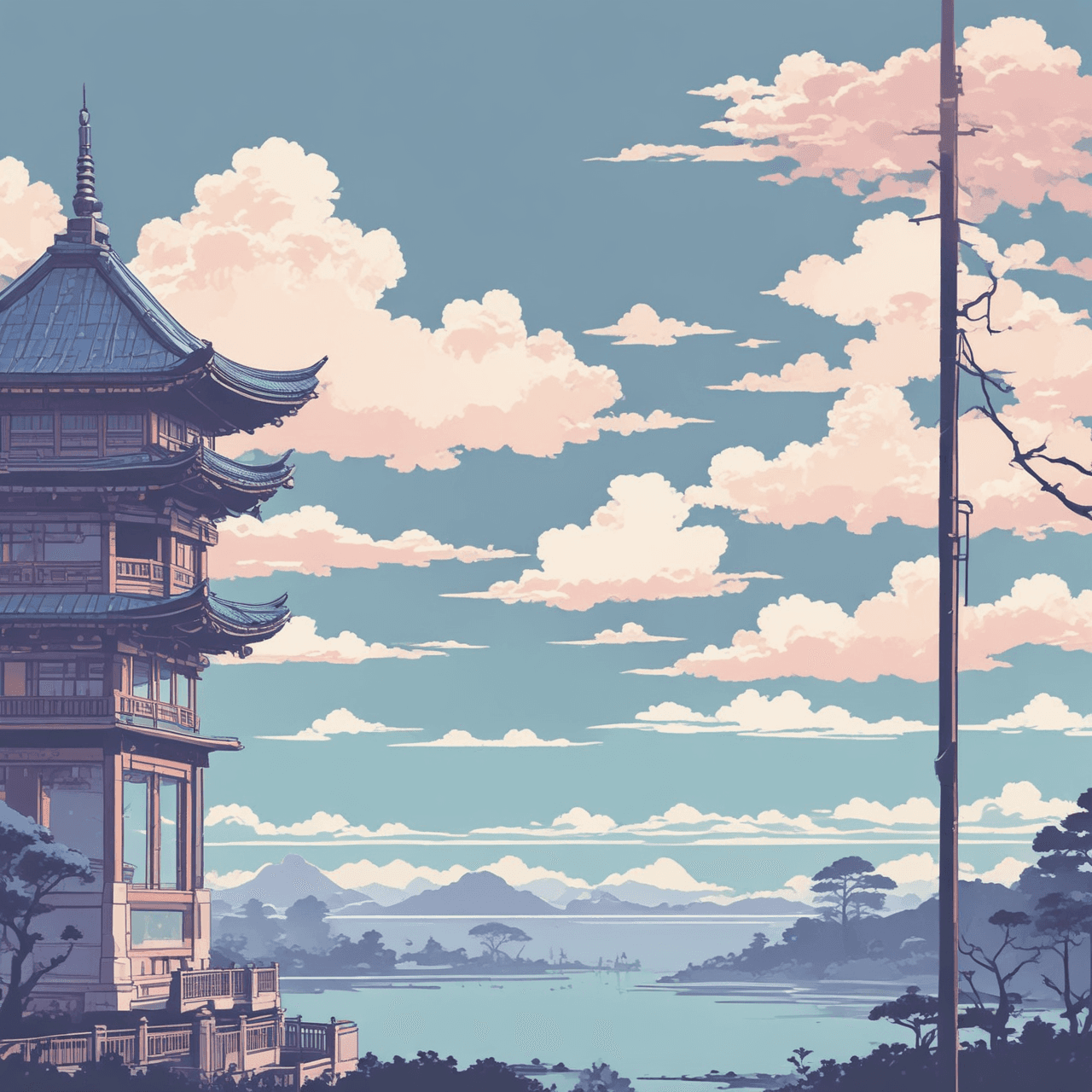 Hiragana Cloud Bridge game banner