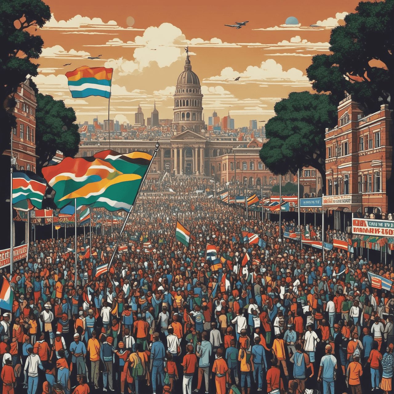 End of Apartheid Race game banner