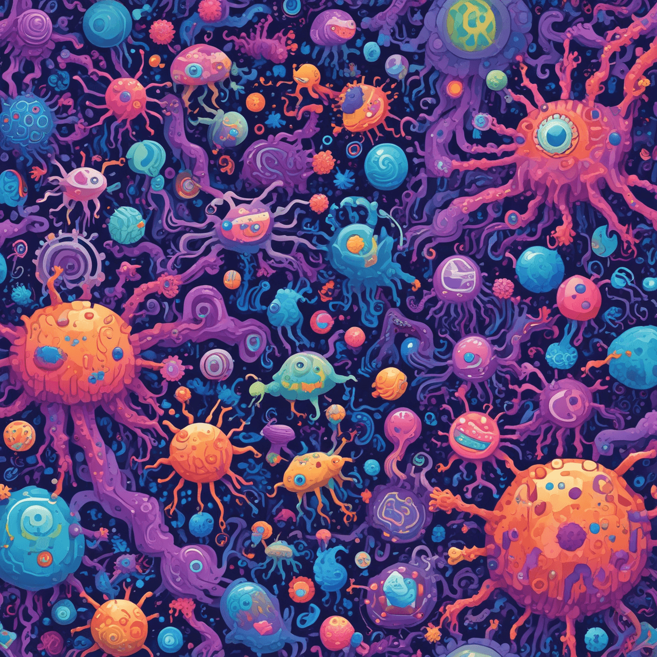 Microbe Run Quiz game banner