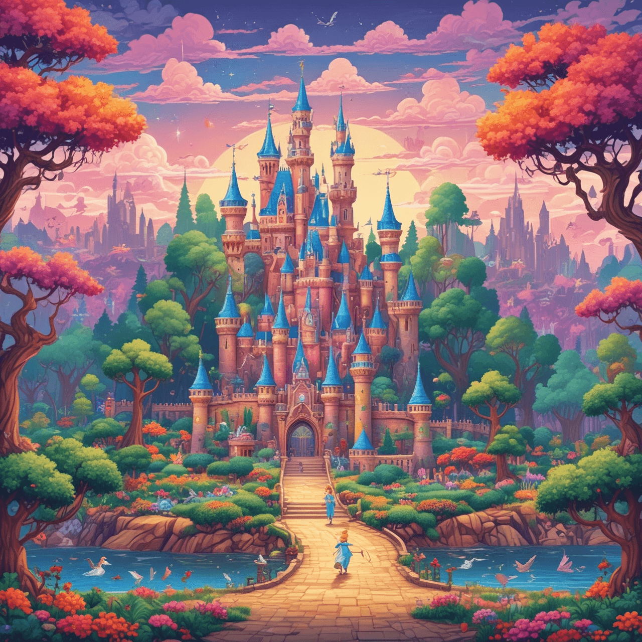 Magic Kingdom Quiz Run game banner