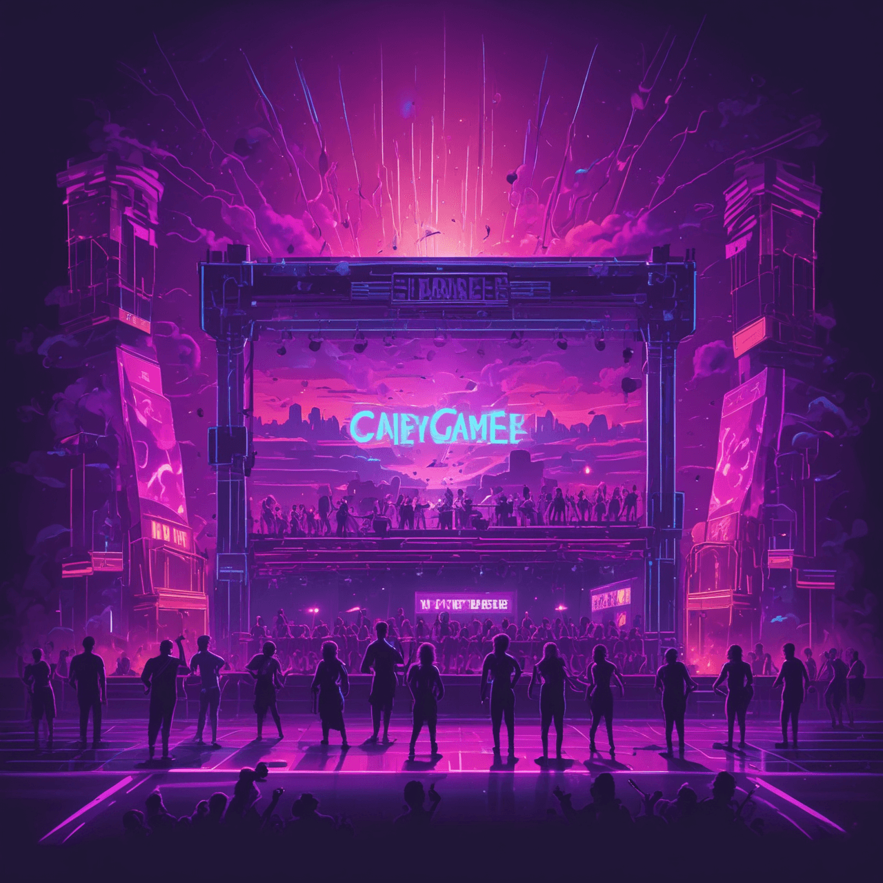 80s Rock Runner game banner