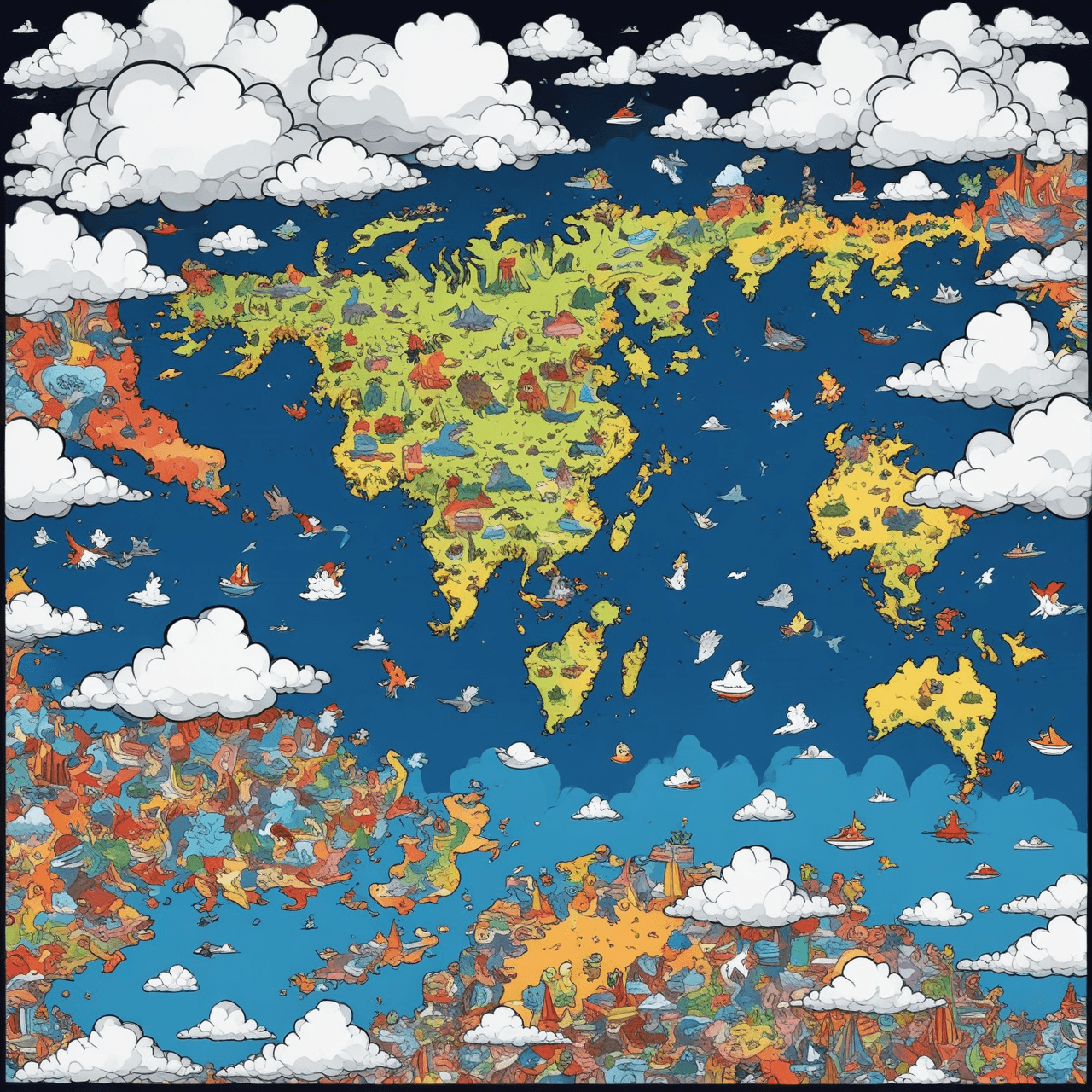 Geography Cloud Bridge game banner