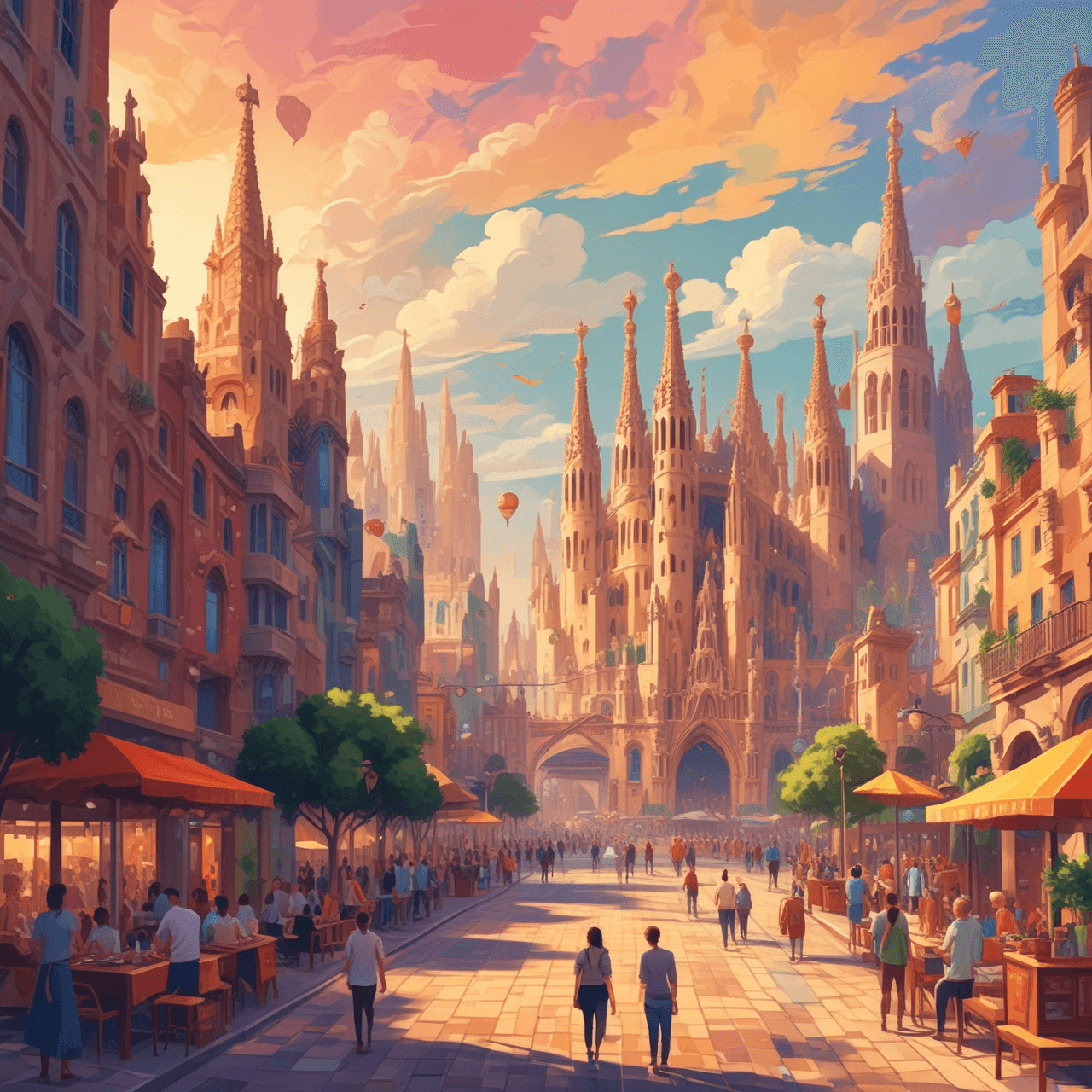 Spanish City Jetpack Quiz game banner