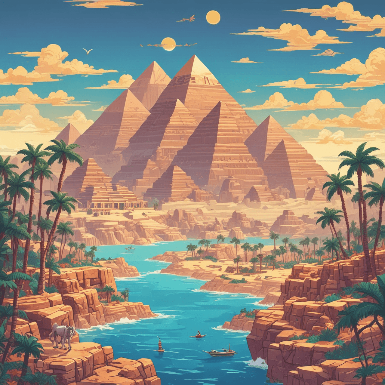 Ägypten Lauf-Quiz game banner
