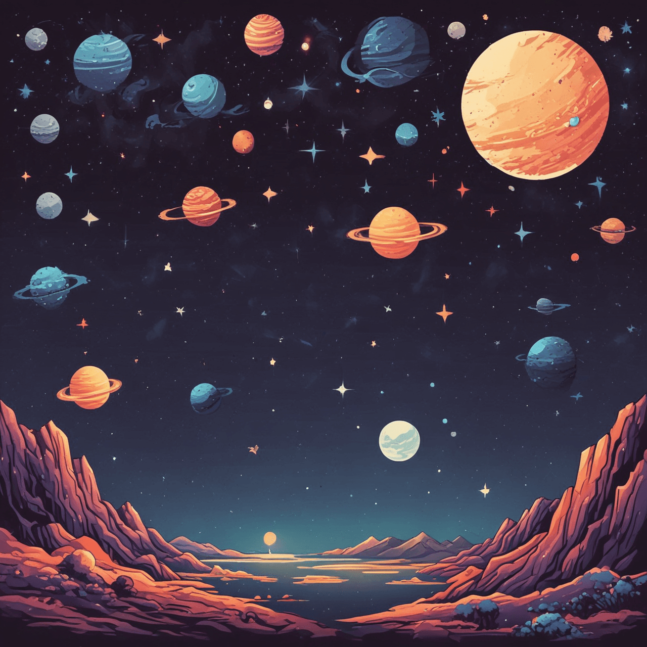 Space Multiply Jump game banner