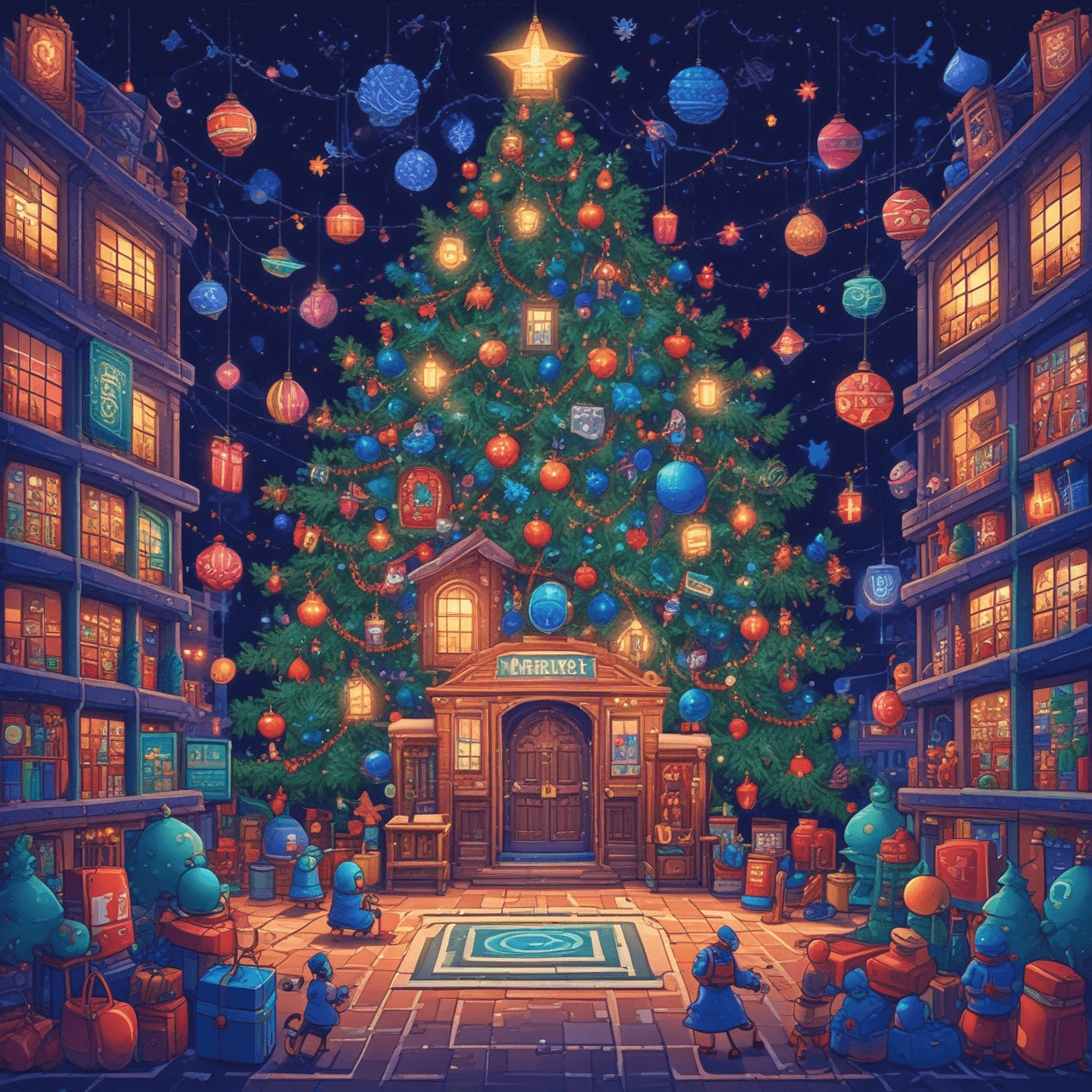 Cellular Christmas Run game banner