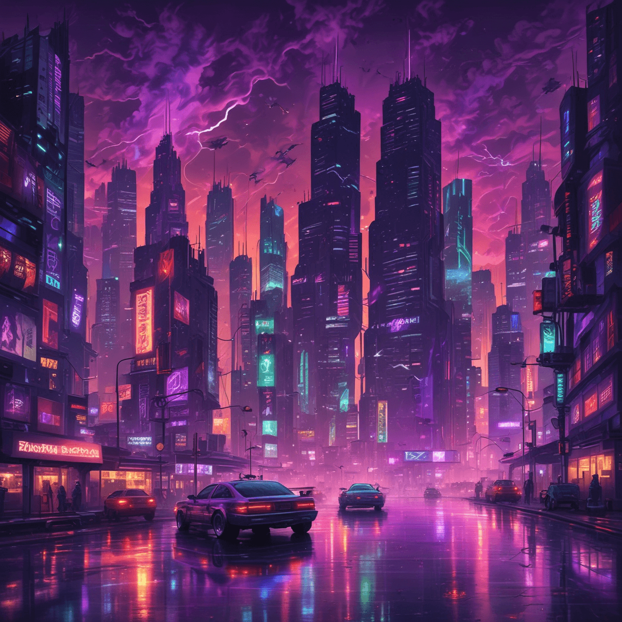Cyberpunk Atmosphere Quiz game banner