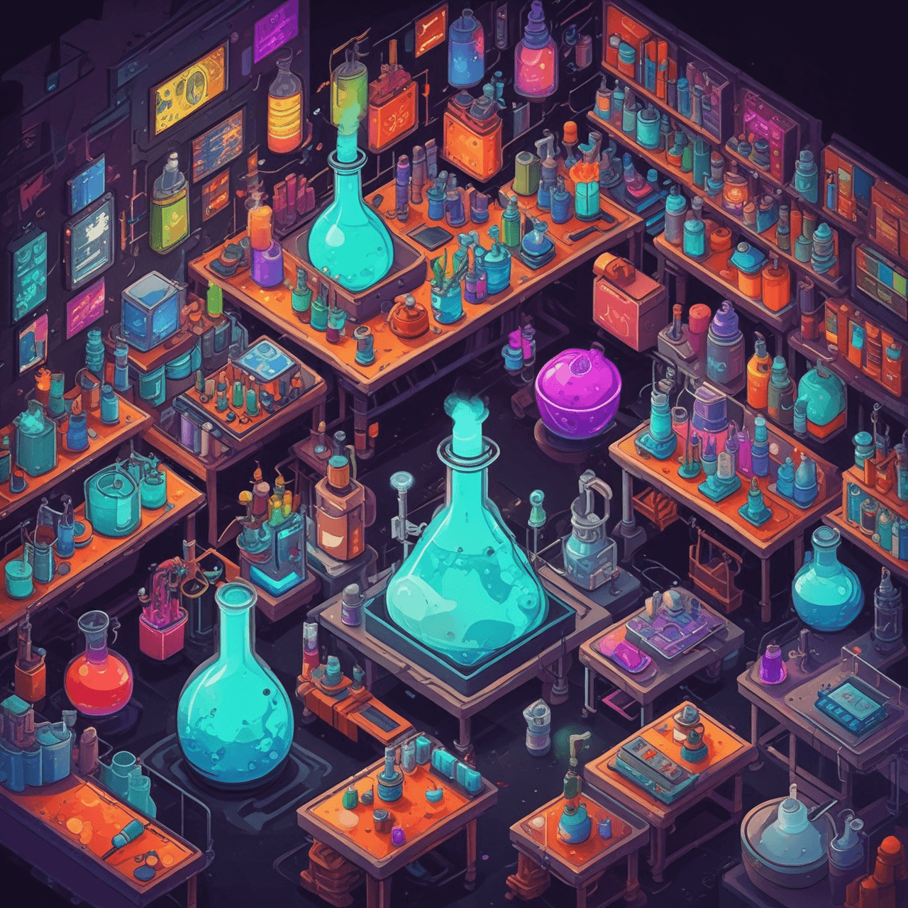 Chemie Reaktion Brücke game banner