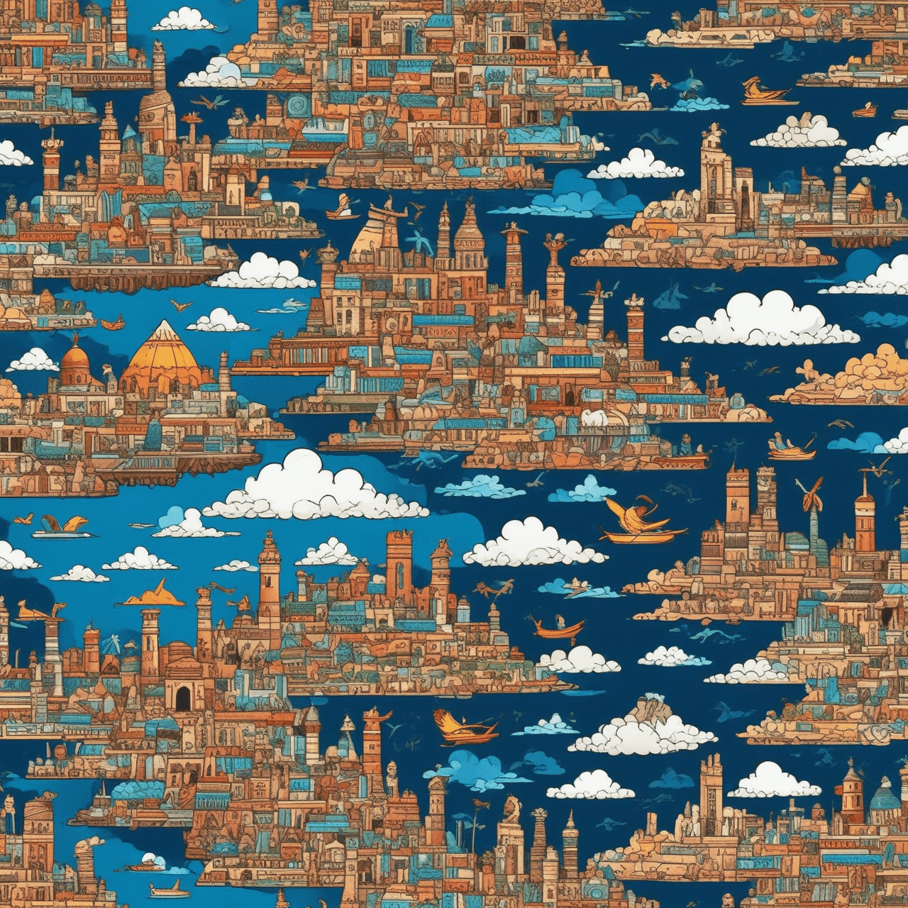 6th Grade History Cloud Bridge game banner