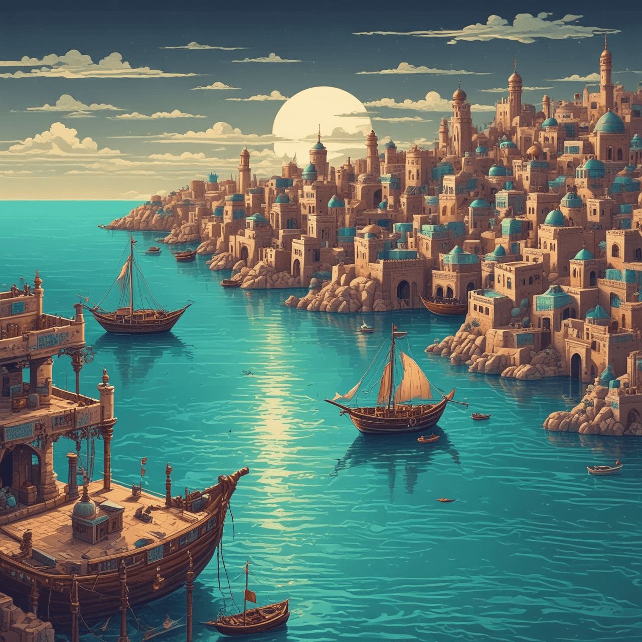 Dhow Bridge: Qatar History game banner