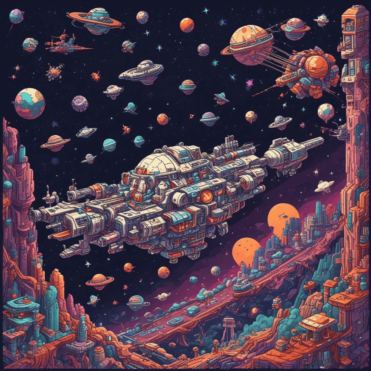 Aventura de Quiz Jetpack: Sistema Reprodutor game banner