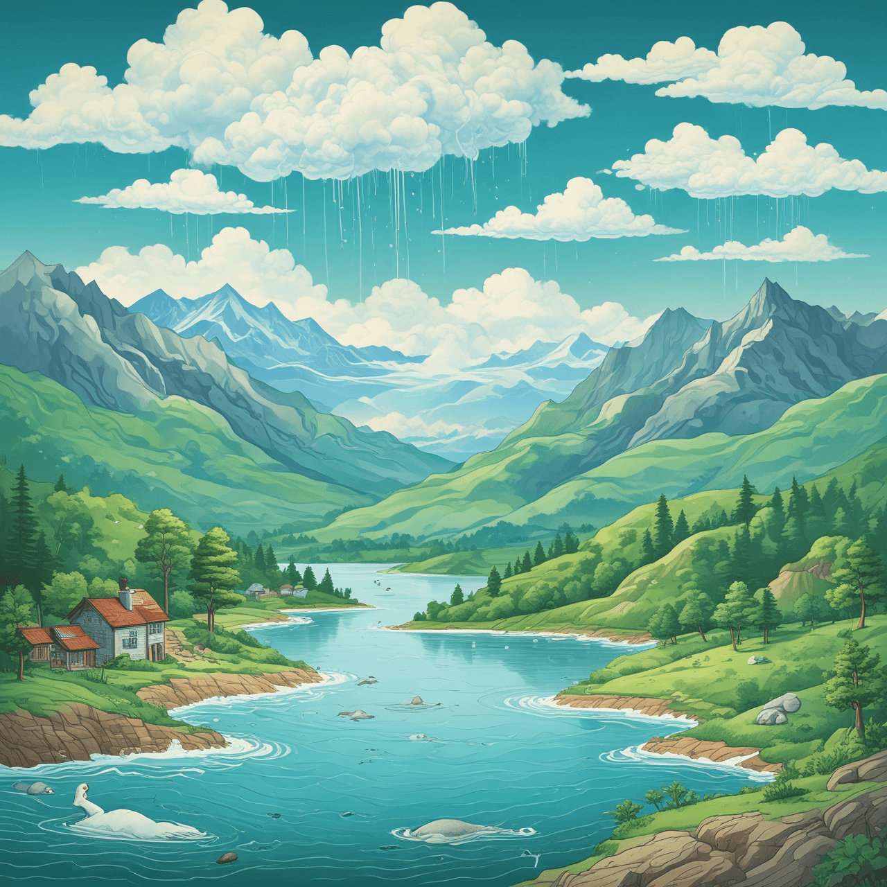 Water Cycle Race game banner