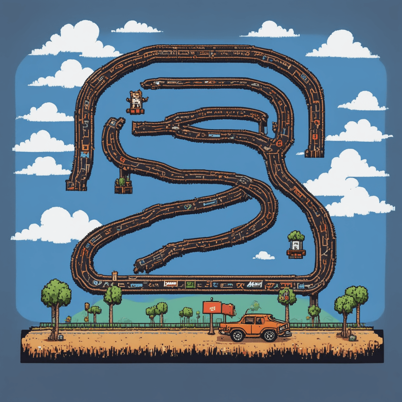 Punctuation Racer game banner