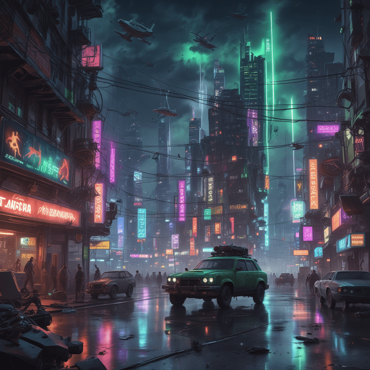 Neon Blitzkrieg Bridge game banner