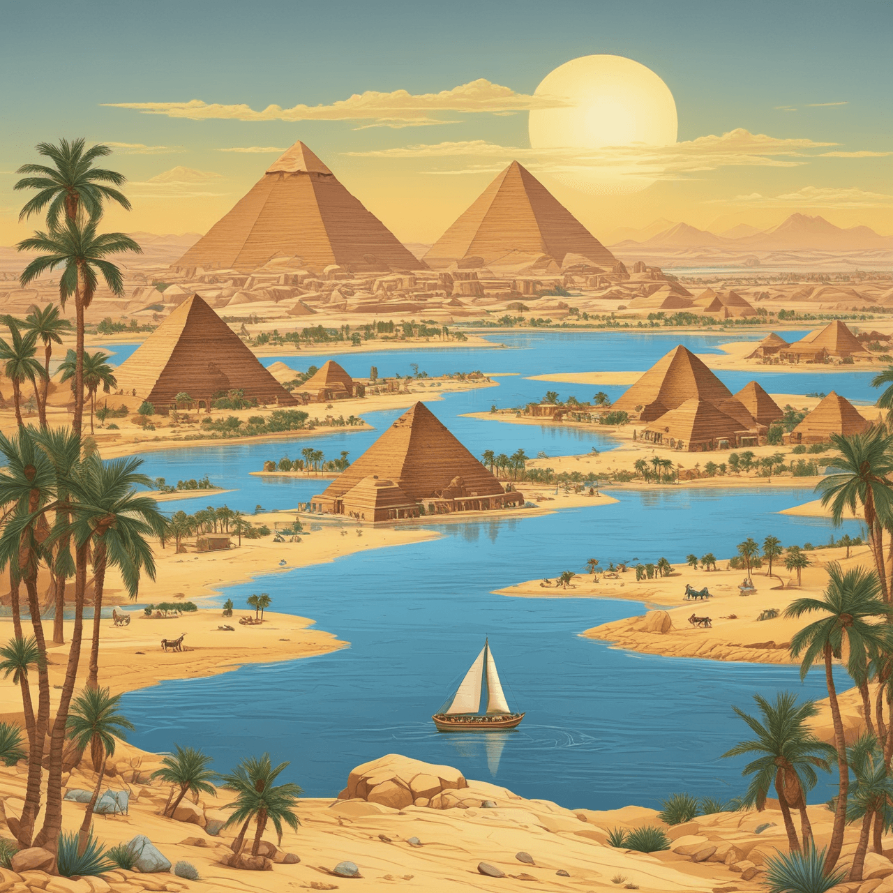 Pharaoh's Run Quiz game banner