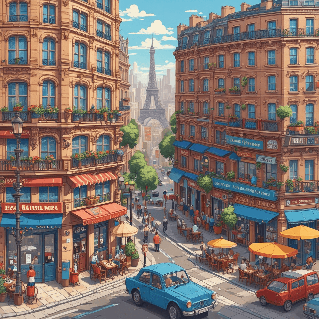 French Daily Life Run game banner