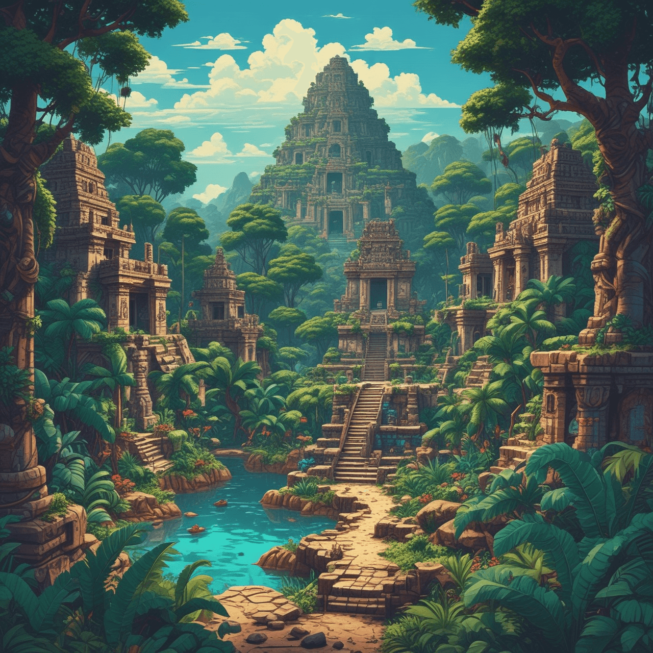 Ancient Maya Run game banner