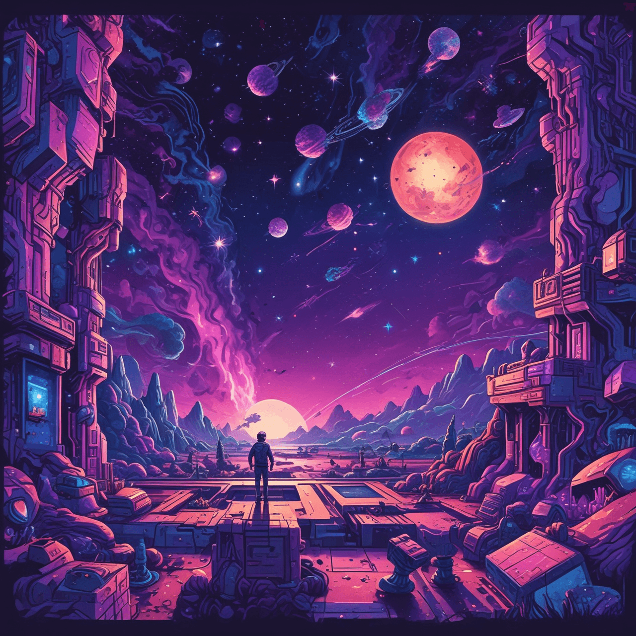 Cosmic Quiz Run game banner