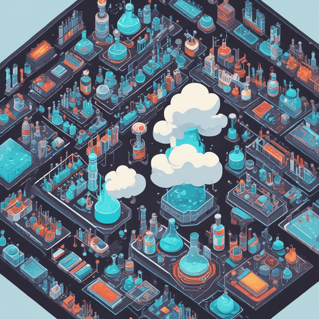 Chemistry Cloud Hop game banner
